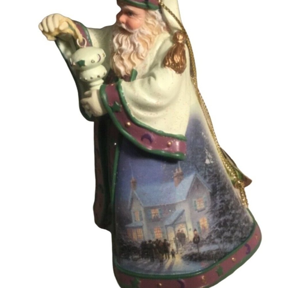 Ashton-Drake Galleries Thomas Kinkade Old World Santa Warm Holiday Welcome Orn - Picture 4 of 8